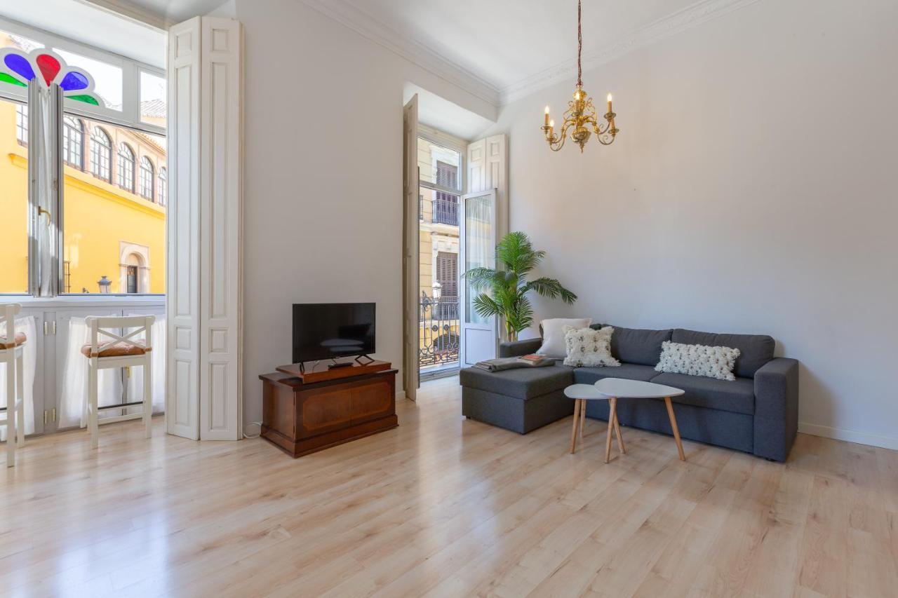 Luminoso Apartamento De Dos Habitaciones Con Vistas A Las Catedral Málaga Kültér fotó