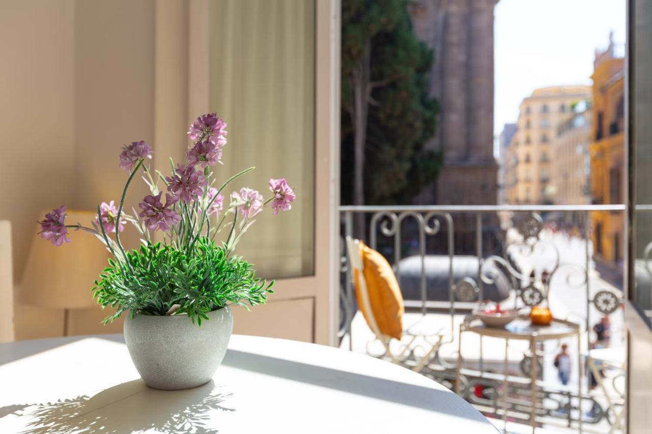 Luminoso Apartamento De Dos Habitaciones Con Vistas A Las Catedral Málaga Kültér fotó