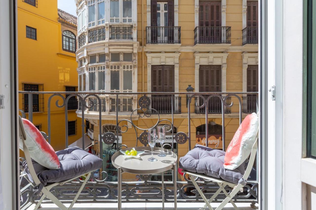 Luminoso Apartamento De Dos Habitaciones Con Vistas A Las Catedral Málaga Kültér fotó