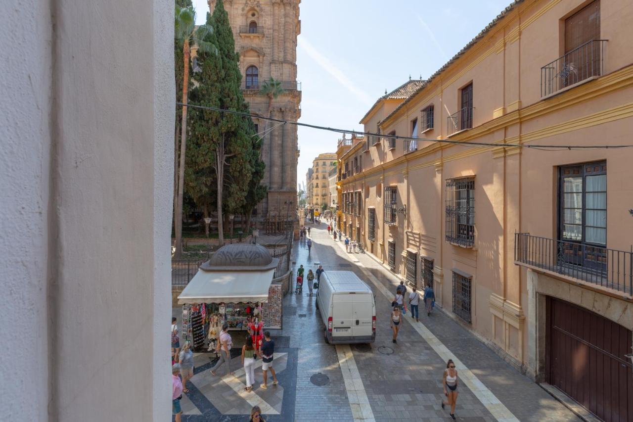 Luminoso Apartamento De Dos Habitaciones Con Vistas A Las Catedral Málaga Kültér fotó