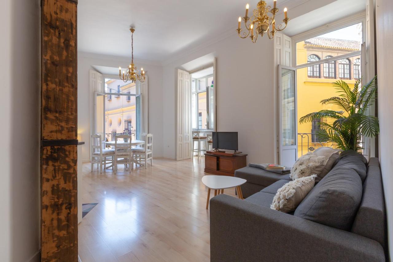 Luminoso Apartamento De Dos Habitaciones Con Vistas A Las Catedral Málaga Kültér fotó